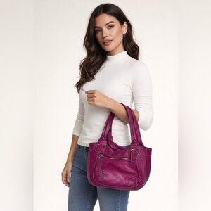 St. John's Bay Vibrant Fuchsia Shoulder Bag